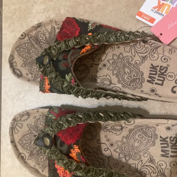 Muk Luks Elaine Braided Thong Flip Flop Sandals Size 8 - Picture 2 of 3